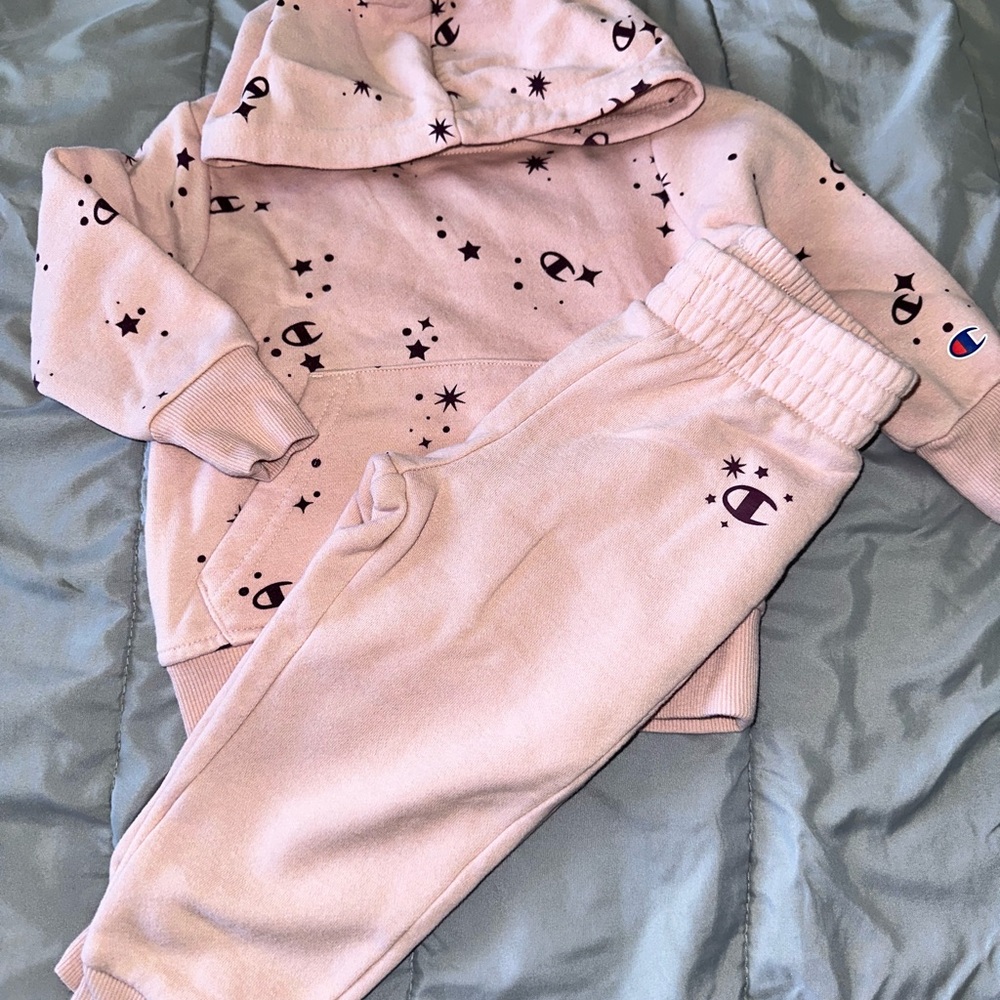 Champion Kids 2 Piece Set in Pink